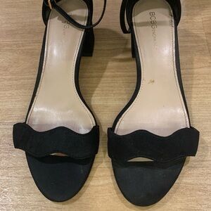 BCBG Black Heeled Sandals